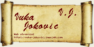 Vuka Joković vizit kartica